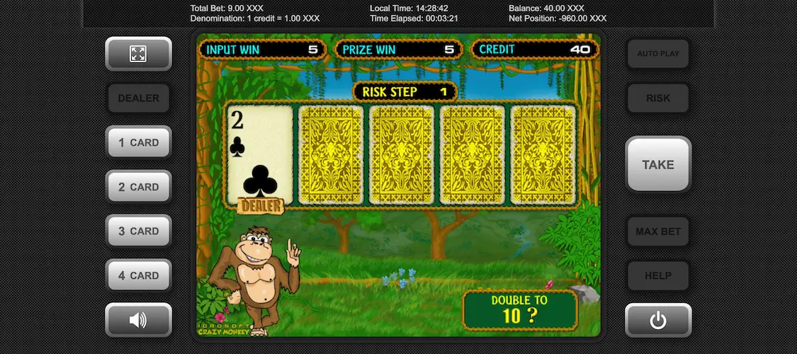 Zagraj w slot Crazy Monkey od Igrosoft