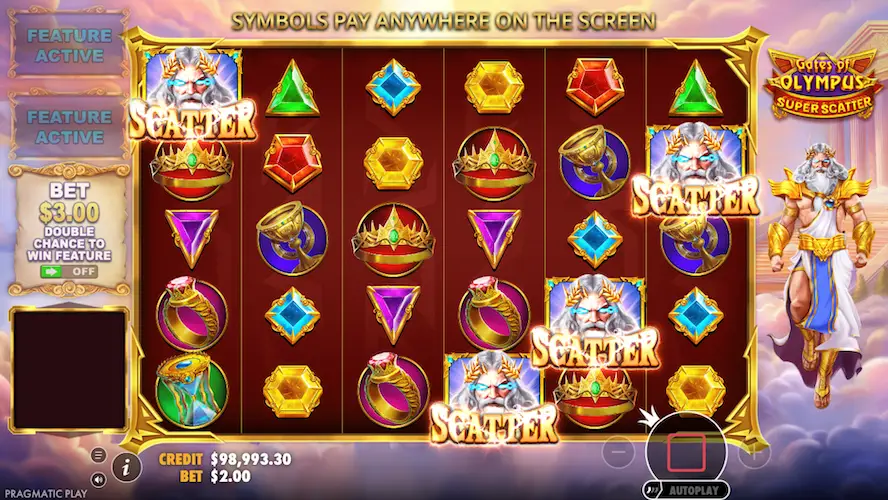 Zagraj w slot Gates of Olympus Super Scatter na prawdziwe pieniądze