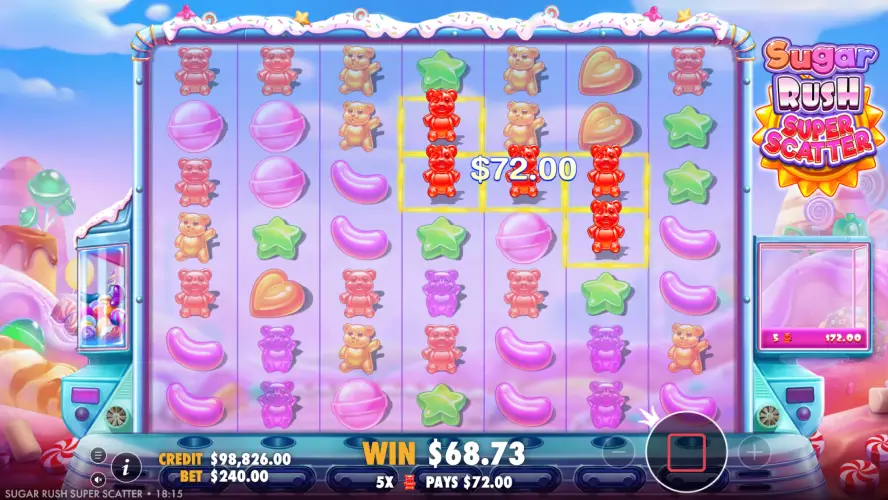 Slot Sugar Rush Super Scatter od Pragmatic Play
