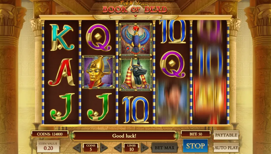 Zagraj w slot Book of Dead na prawdziwe pieniądze