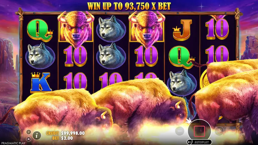 Zagraj w slot Buffalo King na prawdziwe pieniądze