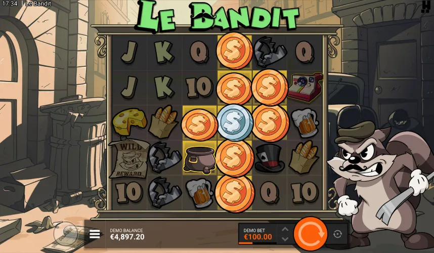 Zagraj w Le Bandit od Hacksaw Gaming