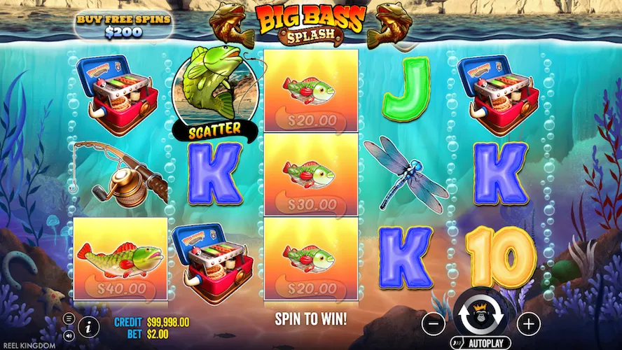 Slot Big Bass Splash od Pragmatic Play