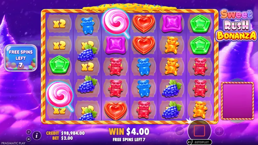 Zagraj w Sweet Rush Bonanza od Pragmatic Play