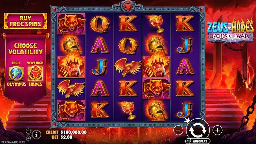Slot Zeus vs Hades Gods of War od Pragmatic Play